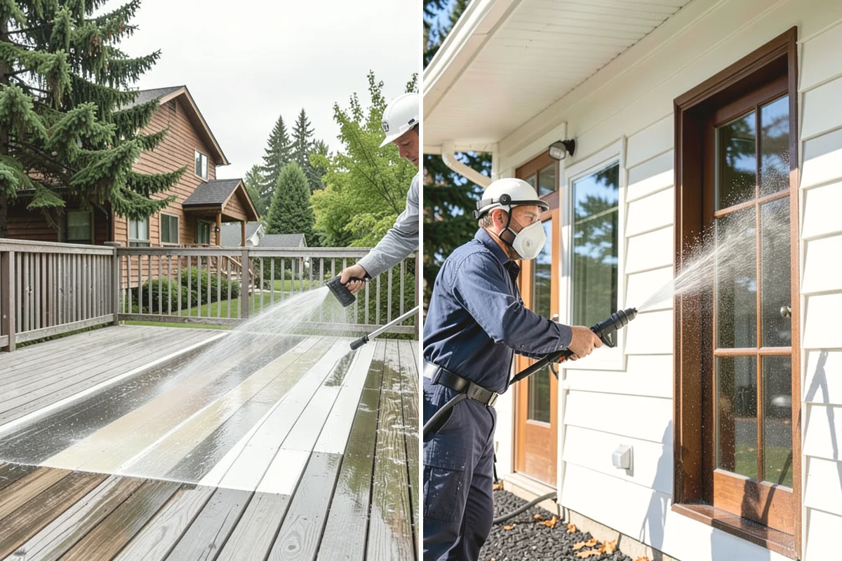 Shutter Cleaning in North Bend, King County, WA - Rinse loose debris and cobwebs from louvers and edges
