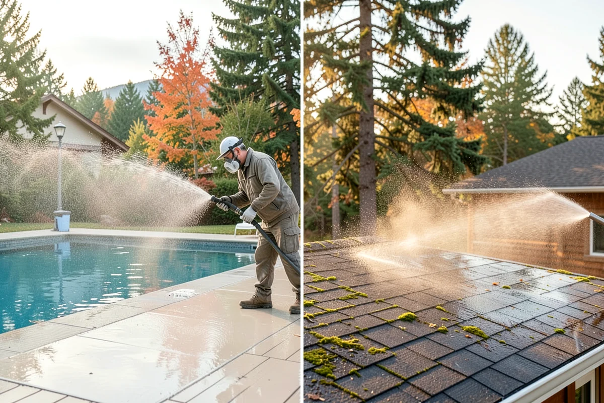 Shutter Cleaning in Pacific, King County, WA - Rinse loose debris and cobwebs from louvers and edges