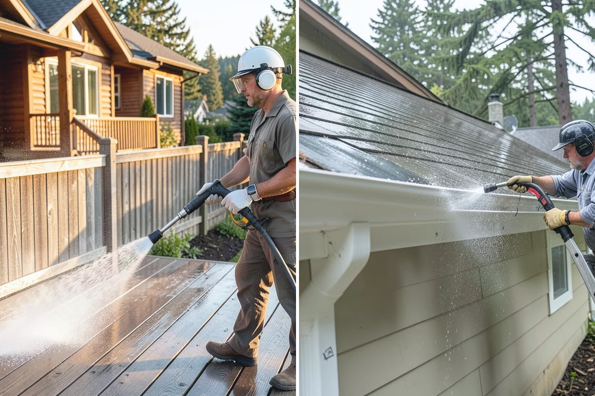 Shutter Cleaning in Renton, King County, WA - Rinse loose debris and cobwebs from louvers and edges