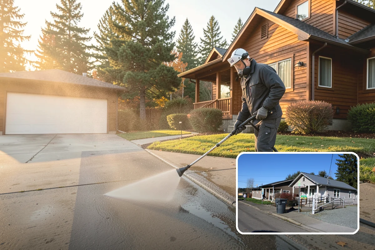 Shutter Cleaning in South Prairie, Pierce County, WA - Restores color to algae-dulled vinyl and painted shutters