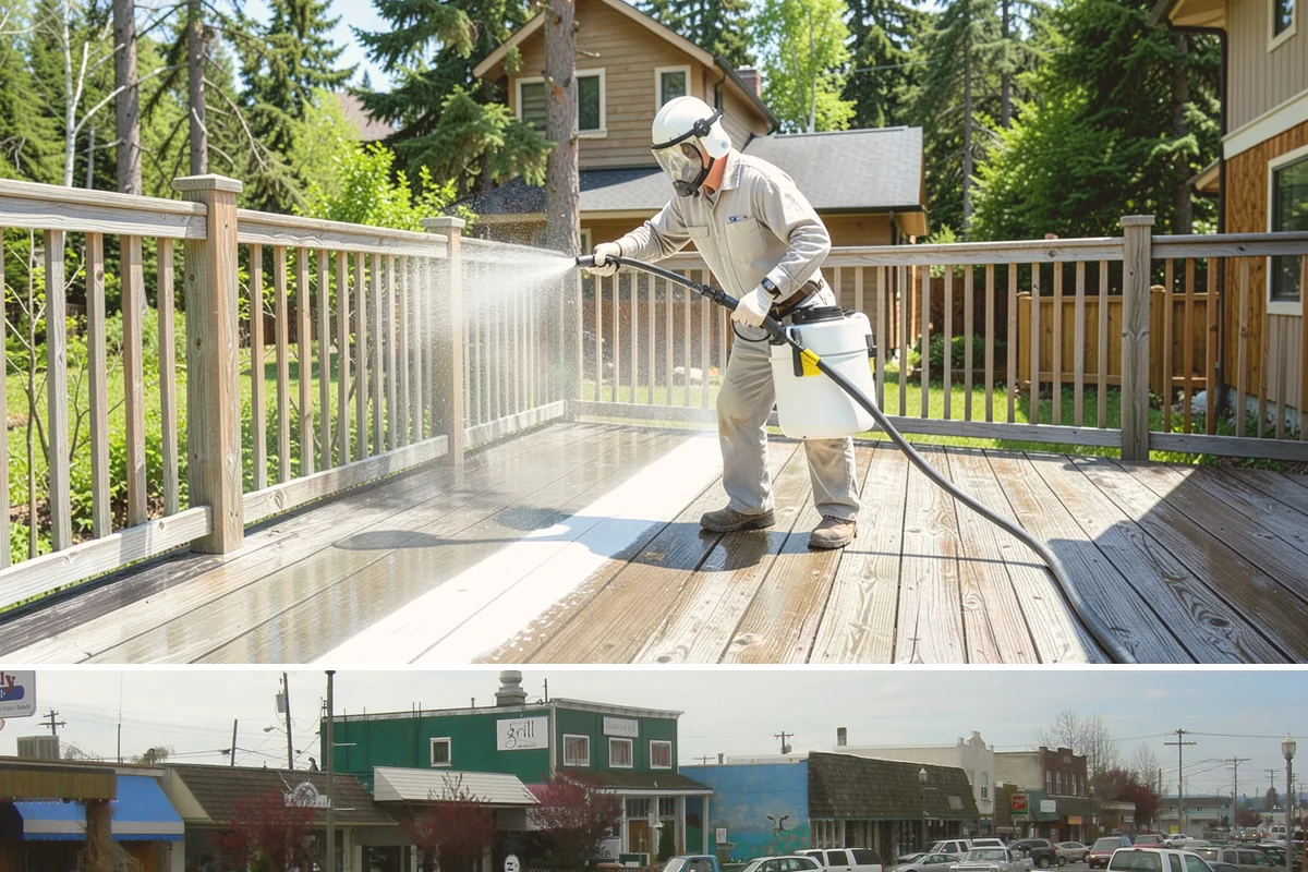 Shutter Cleaning in Stanwood, Snohomish County, WA - Wash shutters in spring to strip winter algae before the sunnier months highlight every window.