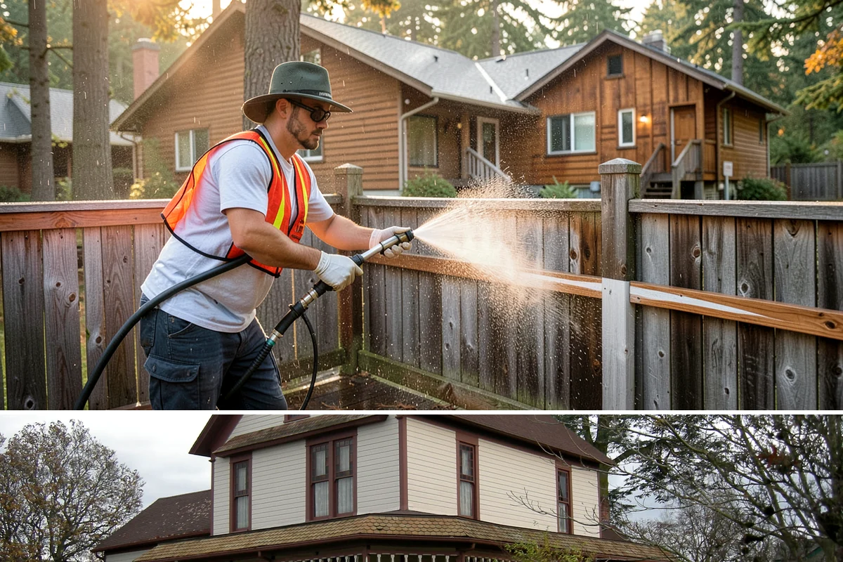 Shutter Cleaning in Sumner, Pierce County, WA - Wash shutters in spring to strip winter algae before the sunnier months highlight every window.