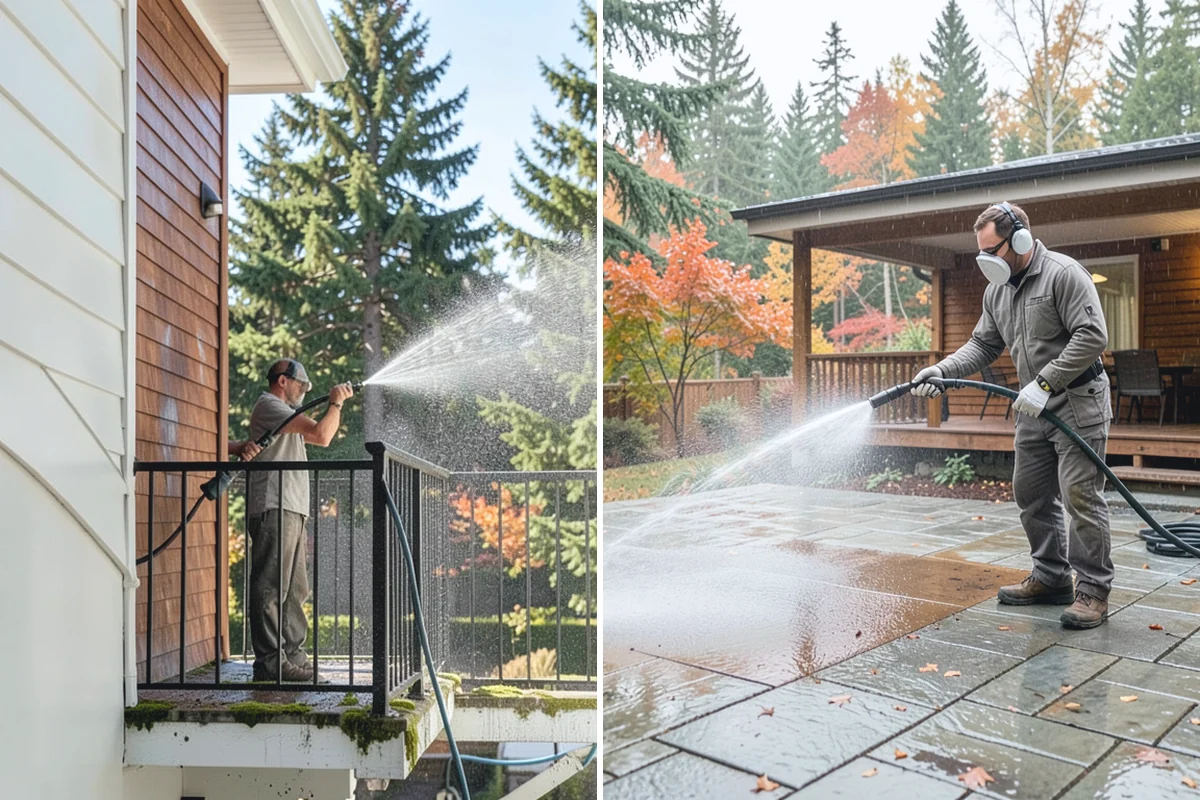 Shutter Cleaning in Wilkeson, Pierce County, WA - Rinse loose debris and cobwebs from louvers and edges
