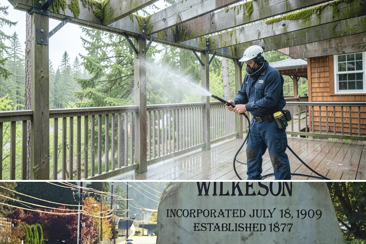 Shutter Cleaning in Wilkeson, Pierce County, WA - Wash shutters in spring to strip winter algae before the sunnier months highlight every window.