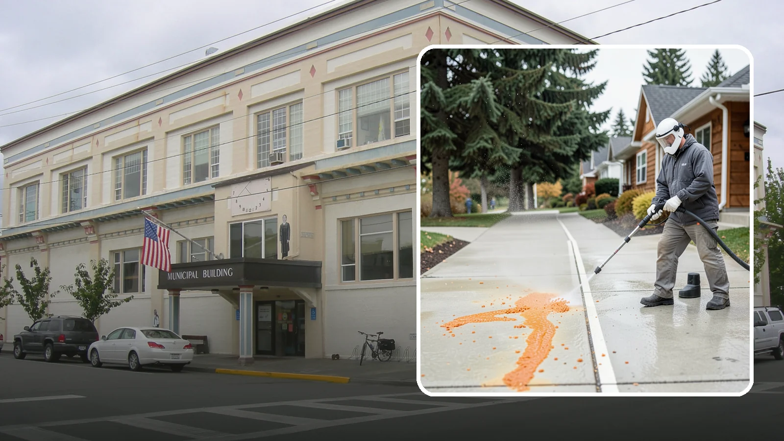 Sidewalk Gum Removal in Anacortes, Skagit County, WA - We blast away stuck-on gum from Washington commercial sidewalks, leaving smooth, spot-free walkways for your customers.