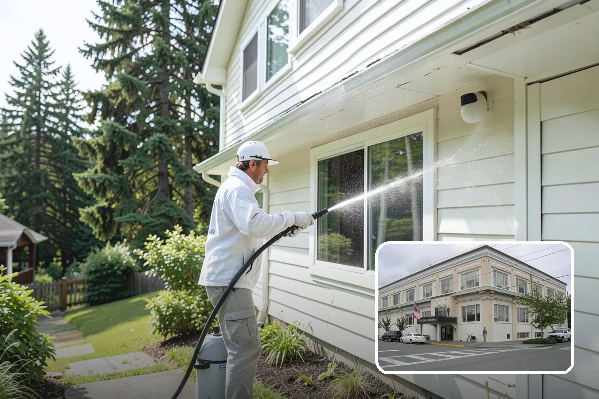 Sidewalk Gum Removal in Anacortes, Skagit County, WA - Removes unsightly black gum spots completely