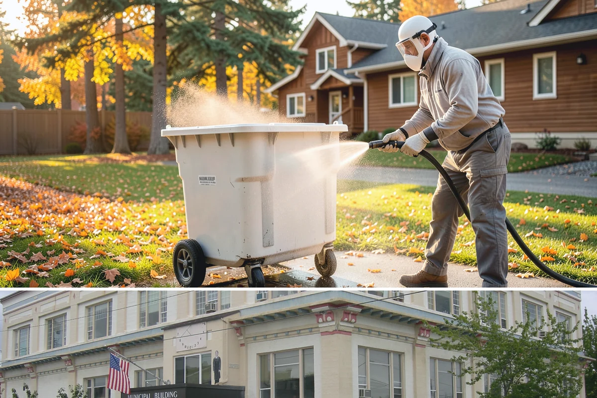 Sidewalk Gum Removal in Anacortes, Skagit County, WA - Gum removal works year-round but is most efficient in warmer months when heat softens deposits faster.