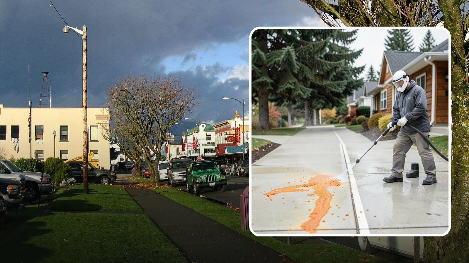 Sidewalk Gum Removal in Arlington, Snohomish County, WA - We blast away stuck-on gum from Washington commercial sidewalks, leaving smooth, spot-free walkways for your customers.