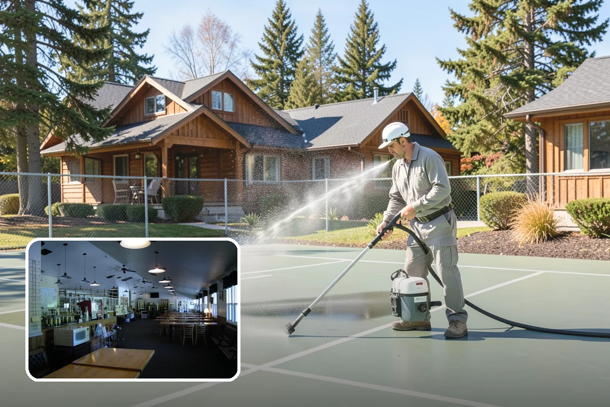 Sidewalk Gum Removal in Black Diamond, King County, WA - Removes unsightly black gum spots completely