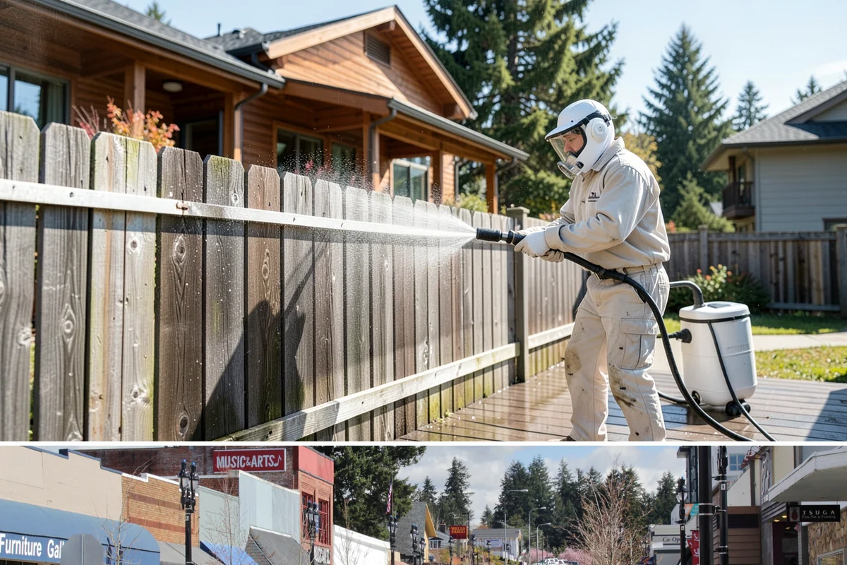 Sidewalk Gum Removal in Bothell, King County, WA - Gum removal works year-round but is most efficient in warmer months when heat softens deposits faster.