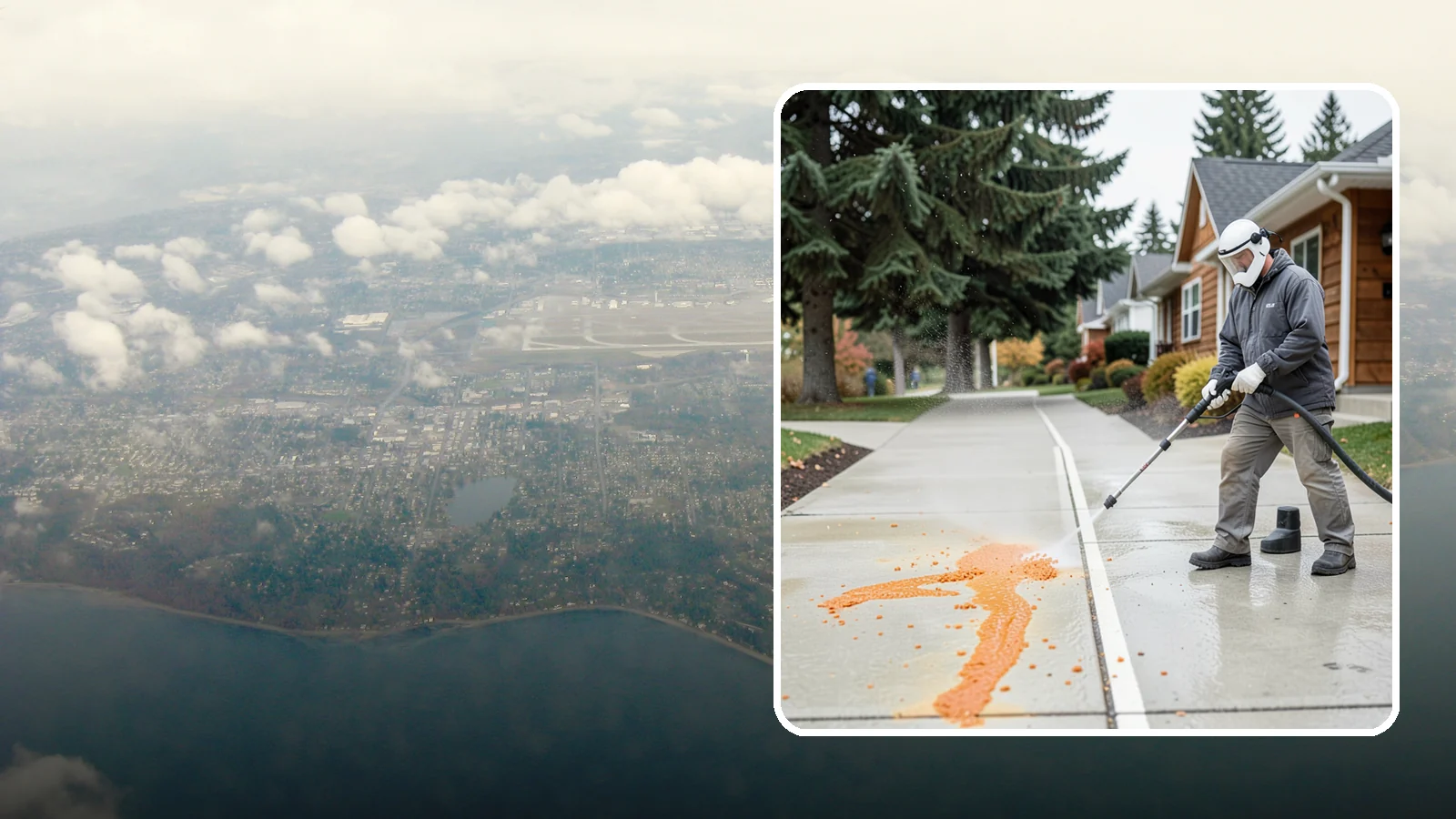 Sidewalk Gum Removal in Burien, King County, WA - We blast away stuck-on gum from Washington commercial sidewalks, leaving smooth, spot-free walkways for your customers.