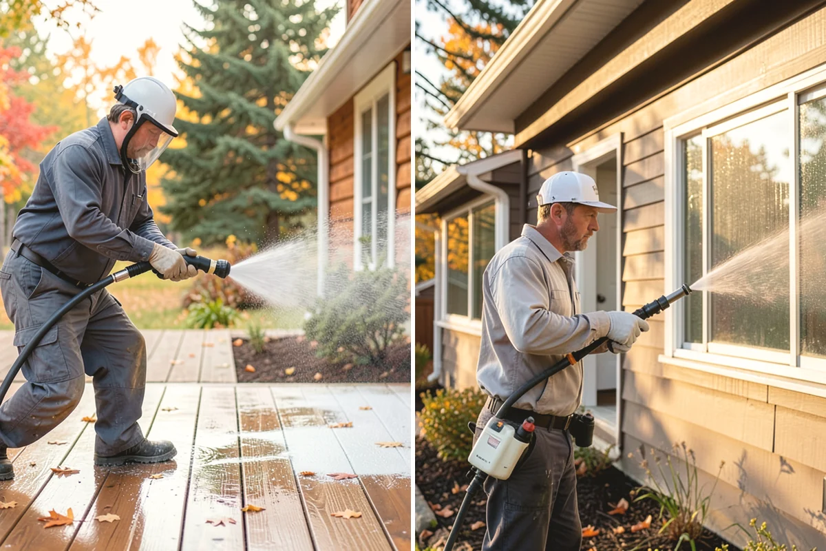 Sidewalk Gum Removal in Burien, King County, WA - Mark and count gum spots along the walkway