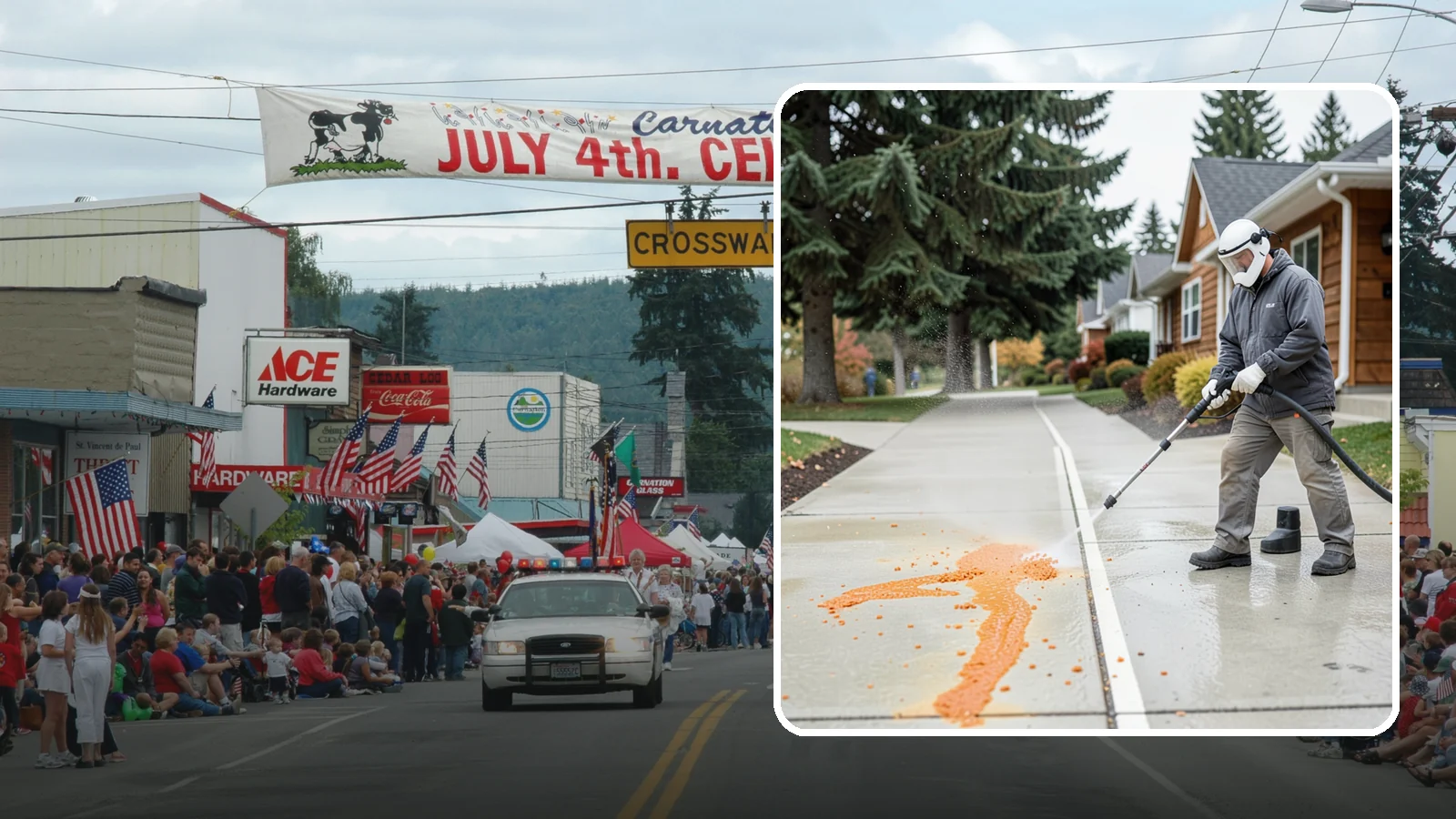 Sidewalk Gum Removal in Carnation, King County, WA - We blast away stuck-on gum from Washington commercial sidewalks, leaving smooth, spot-free walkways for your customers.