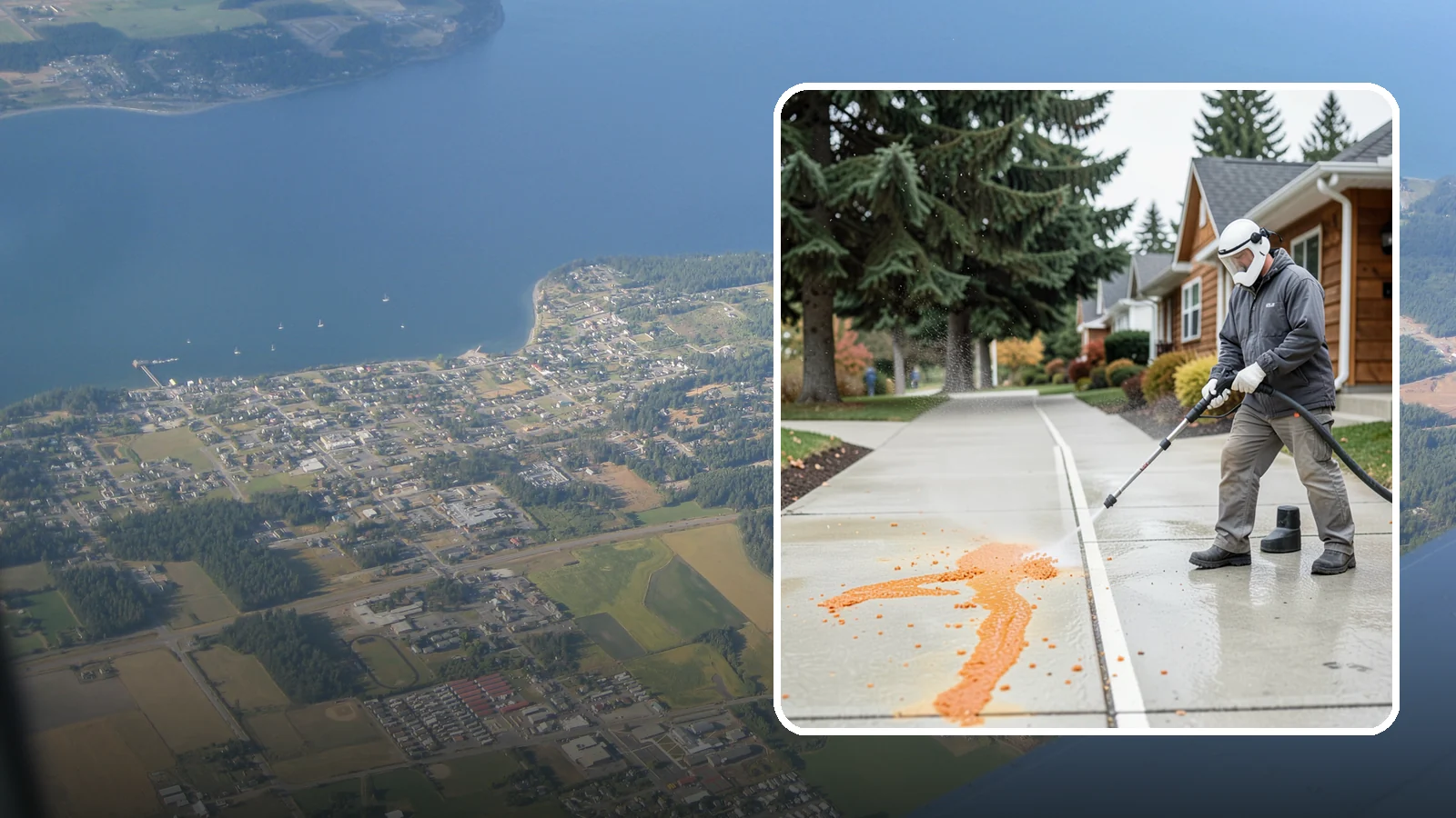 Sidewalk Gum Removal in Coupeville, Island County, WA - We blast away stuck-on gum from Washington commercial sidewalks, leaving smooth, spot-free walkways for your customers.