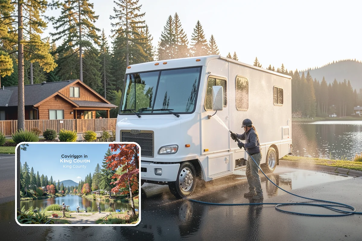 Sidewalk Gum Removal in Covington, King County, WA - Removes unsightly black gum spots completely