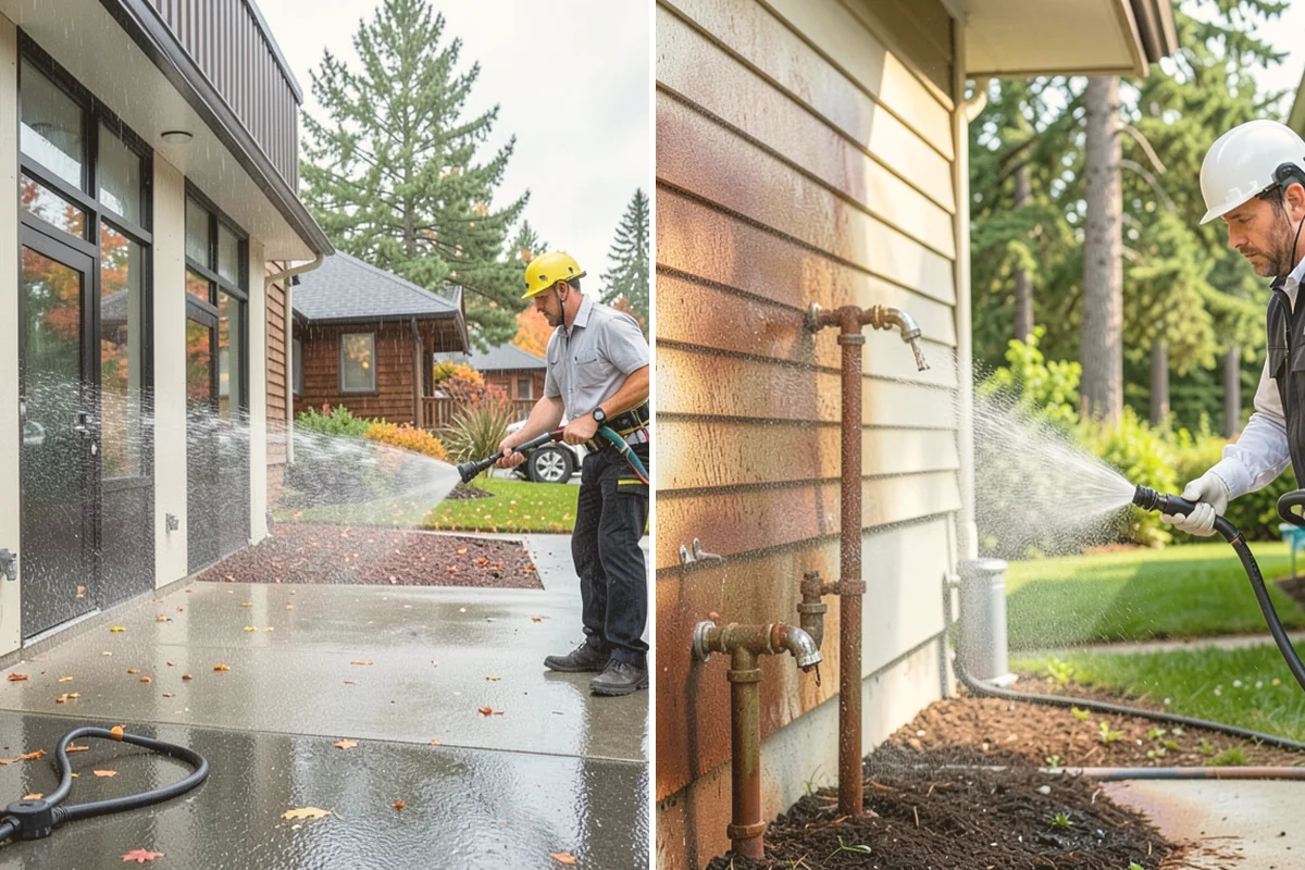 Sidewalk Gum Removal in Edmonds, Snohomish County, WA - Mark and count gum spots along the walkway