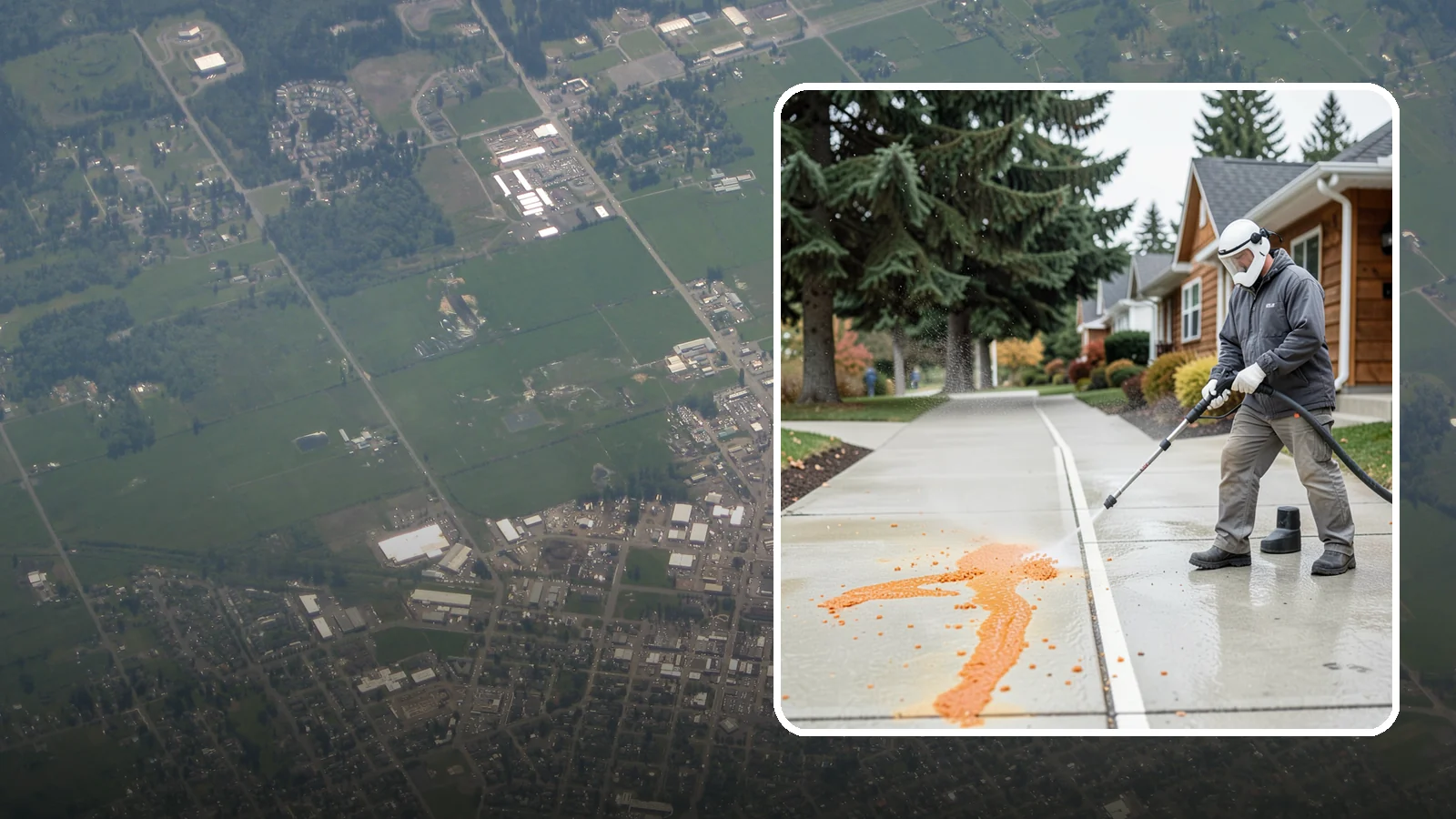 Sidewalk Gum Removal in Enumclaw, King County, WA - We blast away stuck-on gum from Washington commercial sidewalks, leaving smooth, spot-free walkways for your customers.