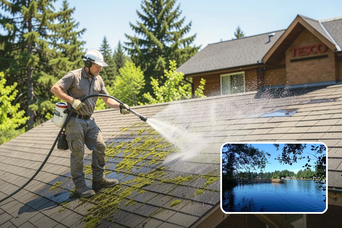 Sidewalk Gum Removal in Federal Way, King County, WA - Removes unsightly black gum spots completely