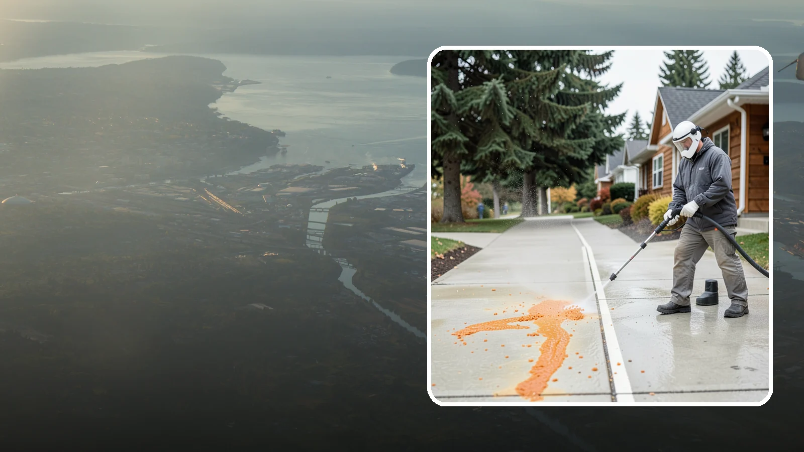 Sidewalk Gum Removal in Fife, Pierce County, WA - We blast away stuck-on gum from Washington commercial sidewalks, leaving smooth, spot-free walkways for your customers.