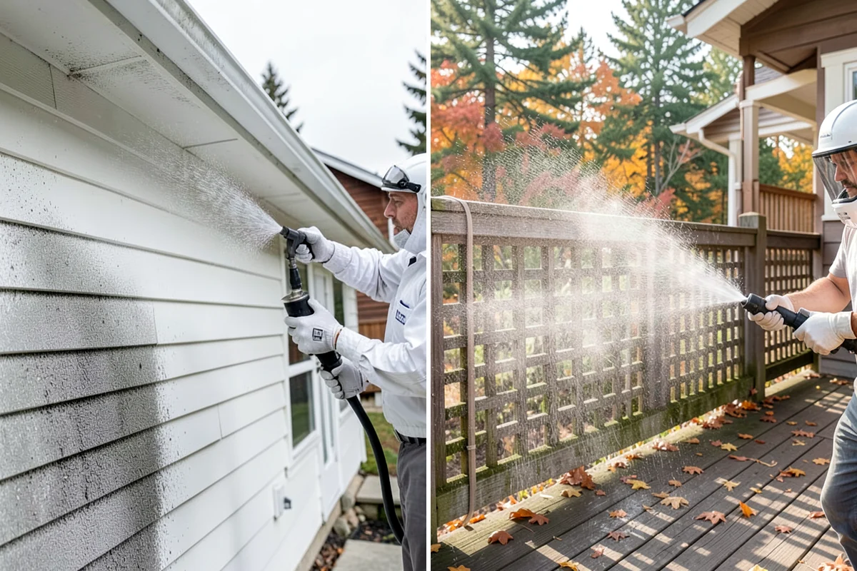Sidewalk Gum Removal in Gig Harbor, Pierce County, WA - Mark and count gum spots along the walkway