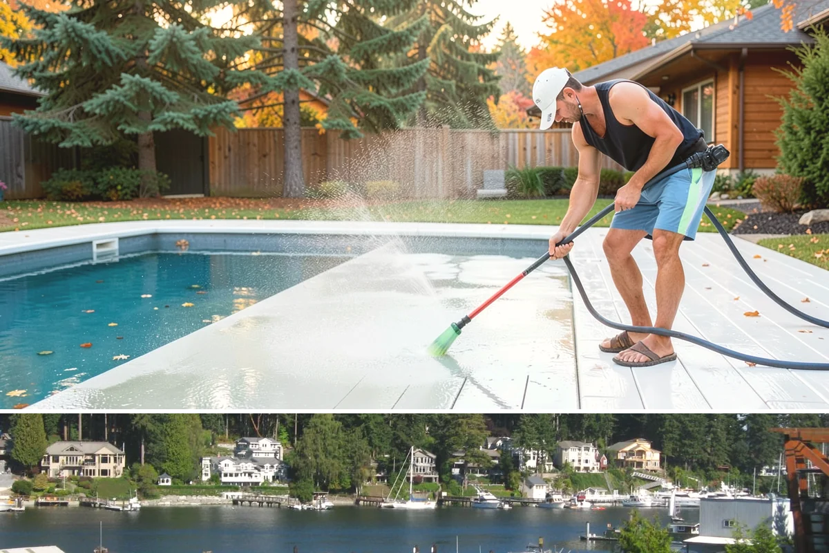 Sidewalk Gum Removal in Gig Harbor, Pierce County, WA - Gum removal works year-round but is most efficient in warmer months when heat softens deposits faster.