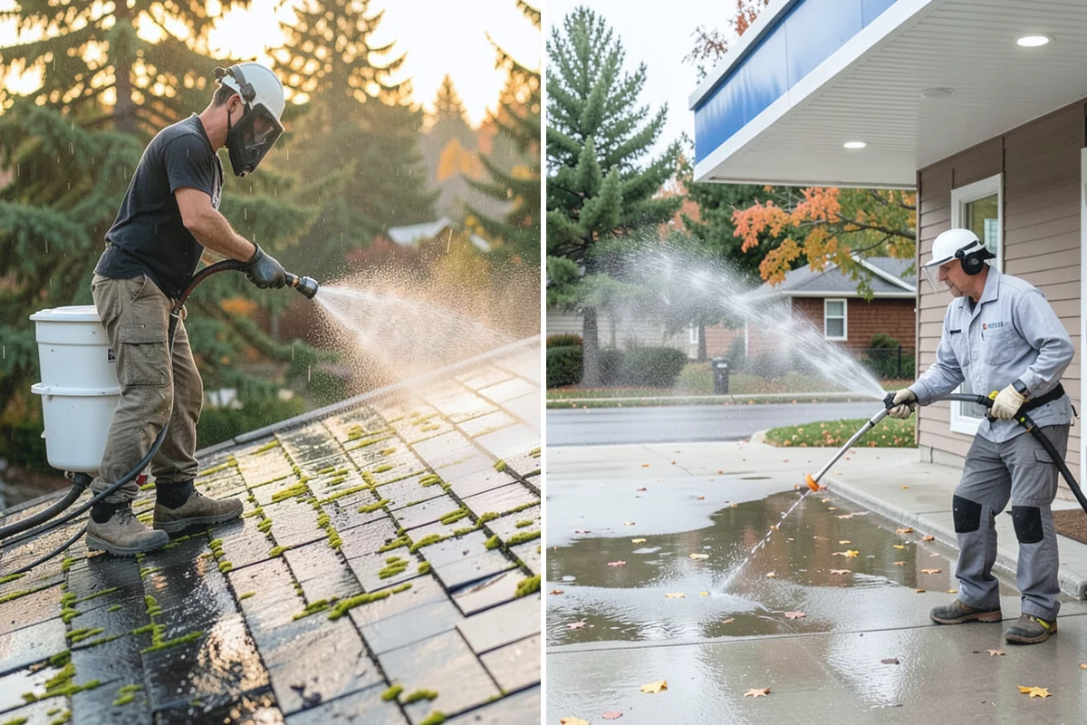 Sidewalk Gum Removal in Gold Bar, Snohomish County, WA - Mark and count gum spots along the walkway