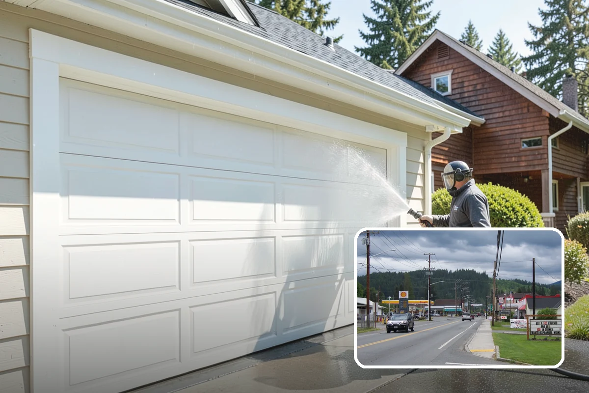 Sidewalk Gum Removal in Granite Falls, Snohomish County, WA - Removes unsightly black gum spots completely