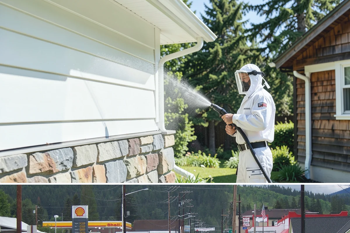 Sidewalk Gum Removal in Granite Falls, Snohomish County, WA - Gum removal works year-round but is most efficient in warmer months when heat softens deposits faster.