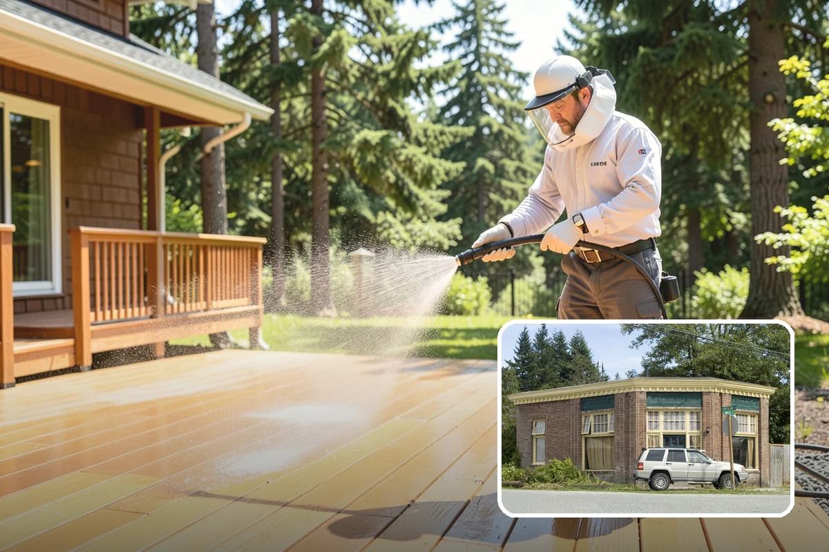 Sidewalk Gum Removal in Hamilton, Skagit County, WA - Removes unsightly black gum spots completely