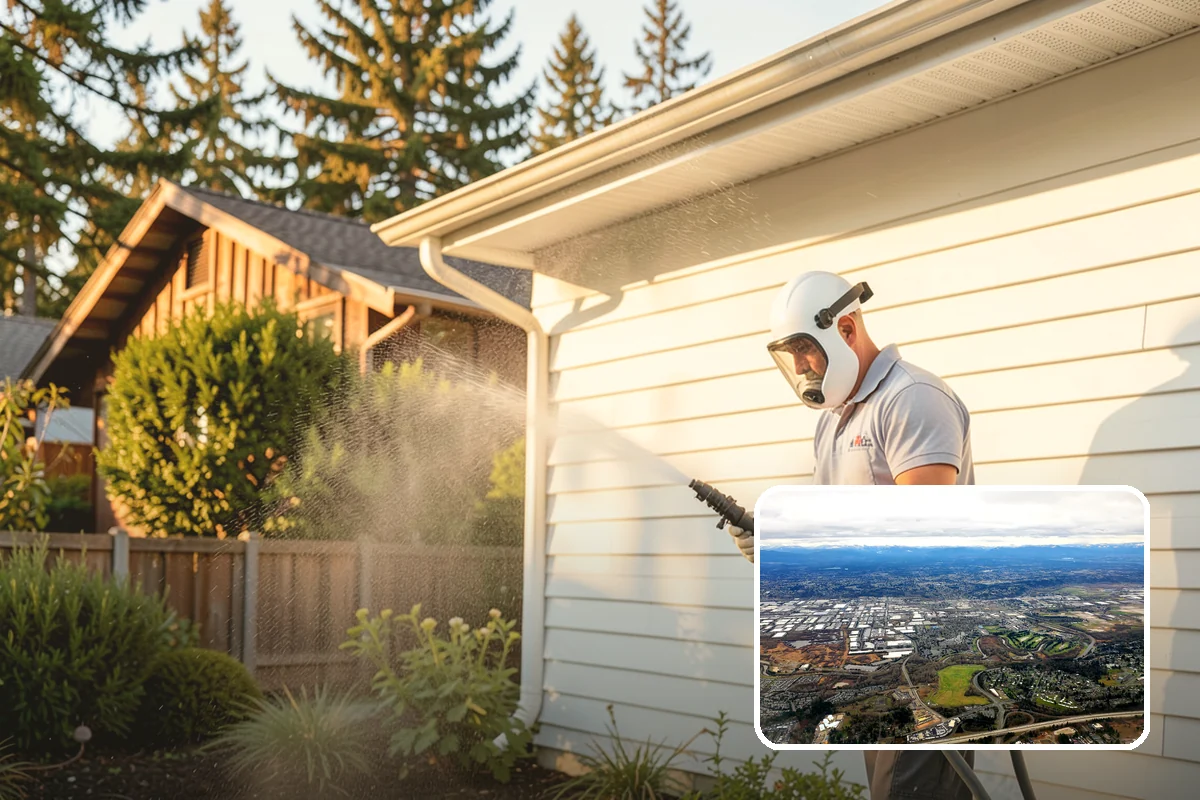 Sidewalk Gum Removal in Kent, King County, WA - Removes unsightly black gum spots completely