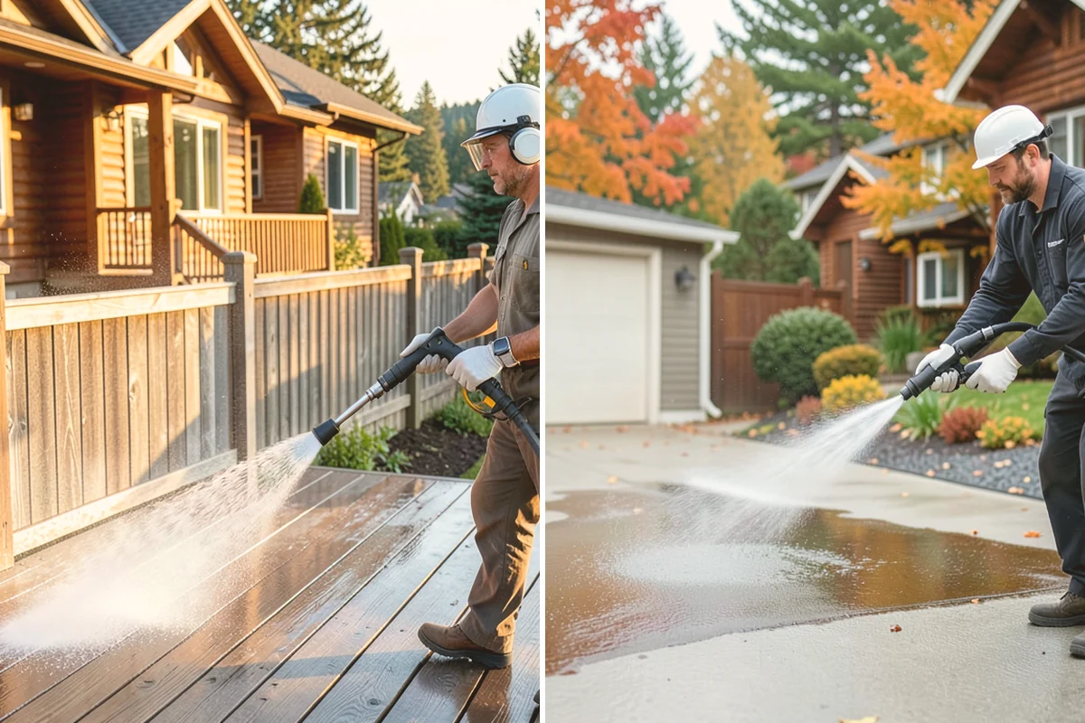 Sidewalk Gum Removal in Kent, King County, WA - Mark and count gum spots along the walkway