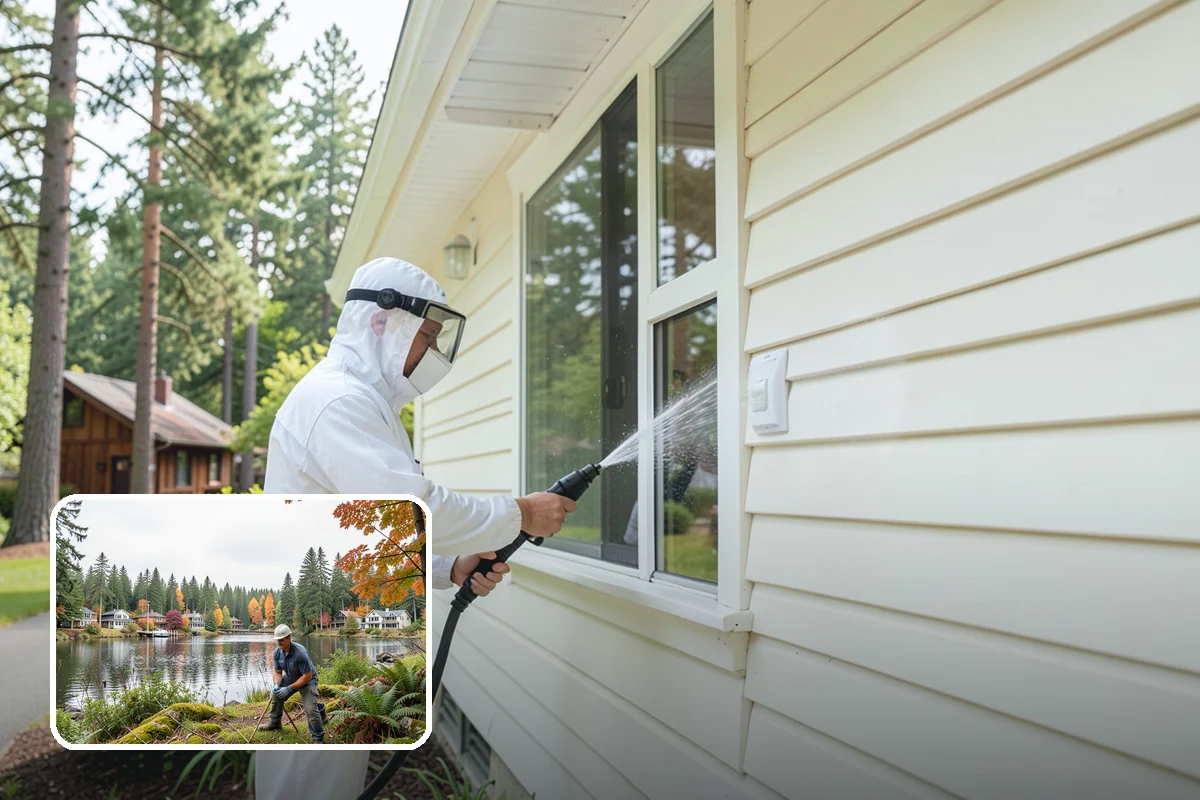 Sidewalk Gum Removal in La Conner, Skagit County, WA - Removes unsightly black gum spots completely