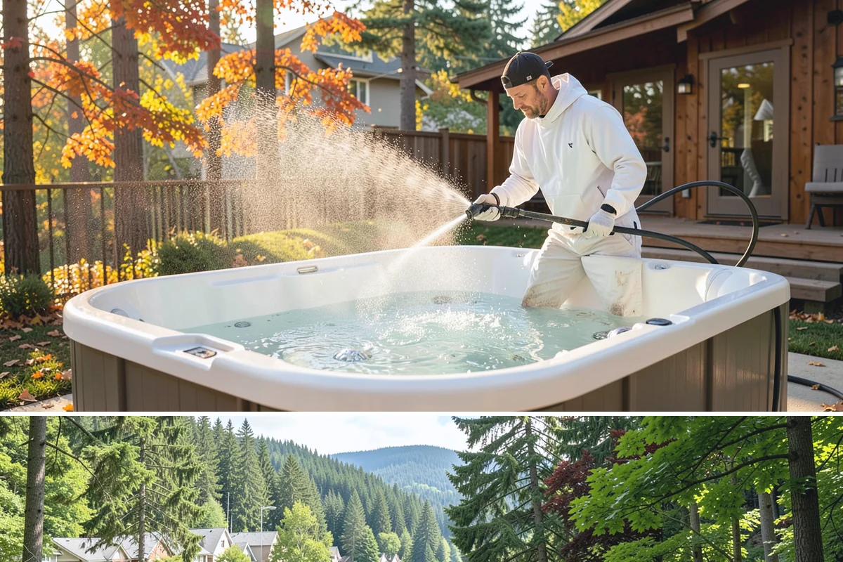 Sidewalk Gum Removal in Lake Forest Park, King County, WA - Gum removal works year-round but is most efficient in warmer months when heat softens deposits faster.