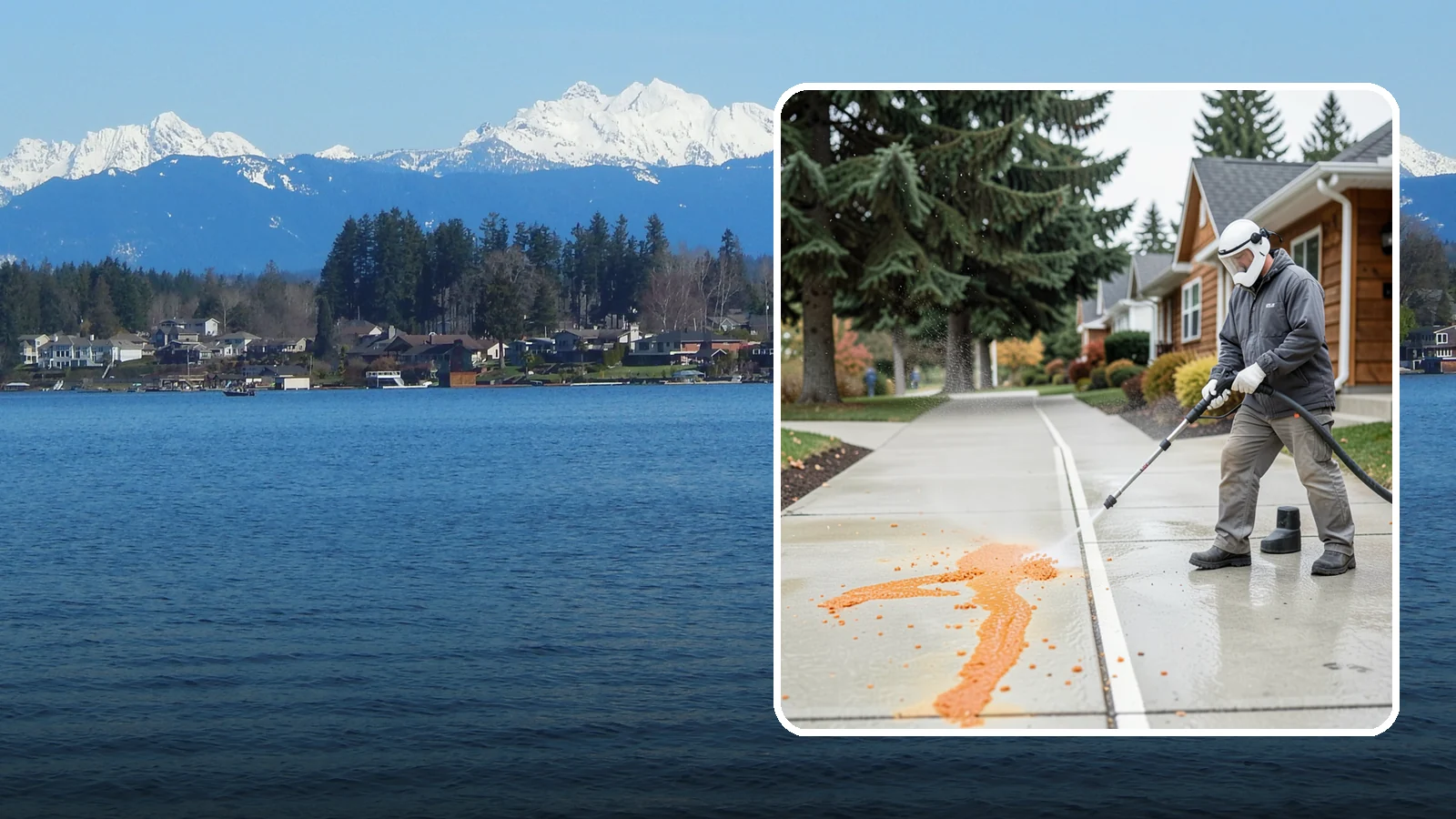 Sidewalk Gum Removal in Lake Stevens, Snohomish County, WA - We blast away stuck-on gum from Washington commercial sidewalks, leaving smooth, spot-free walkways for your customers.