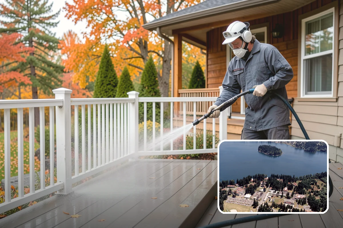 Sidewalk Gum Removal in Lakewood, Pierce County, WA - Removes unsightly black gum spots completely