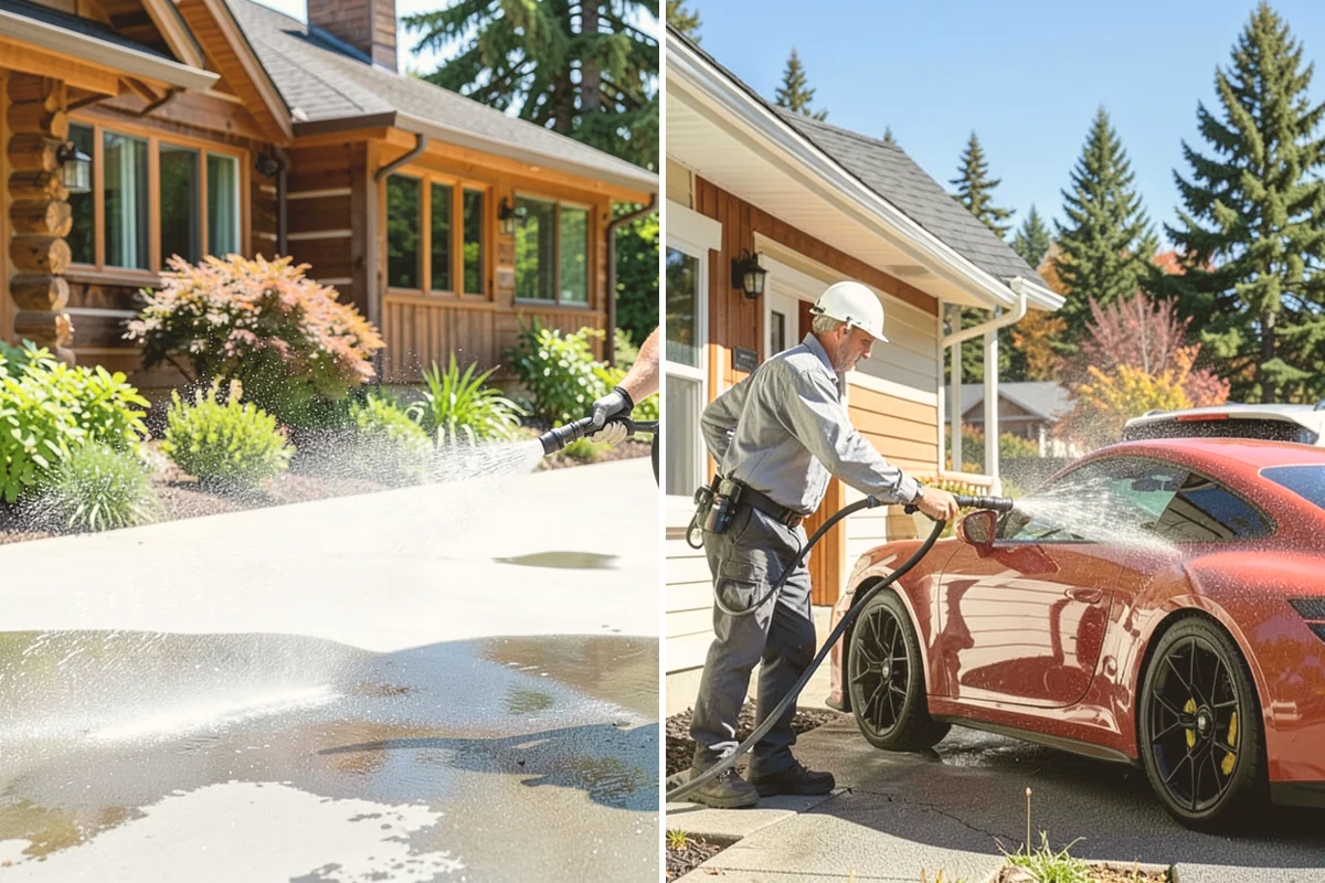 Sidewalk Gum Removal in Langley, Island County, WA - Mark and count gum spots along the walkway