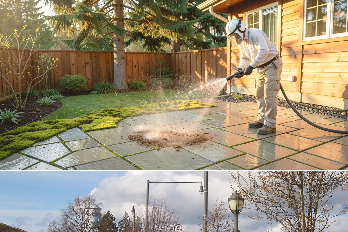 Sidewalk Gum Removal in Marysville, Snohomish County, WA - Gum removal works year-round but is most efficient in warmer months when heat softens deposits faster.