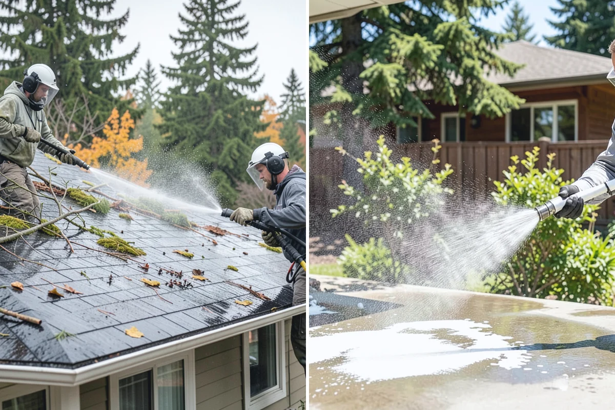 Sidewalk Gum Removal in Medina, King County, WA - Mark and count gum spots along the walkway