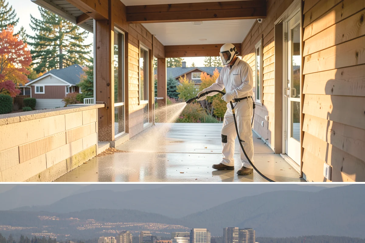 Sidewalk Gum Removal in Medina, King County, WA - Gum removal works year-round but is most efficient in warmer months when heat softens deposits faster.