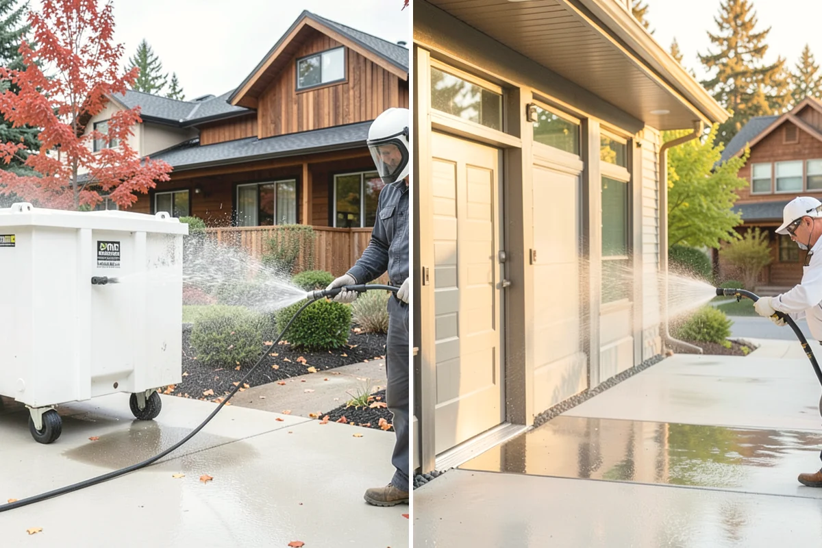 Sidewalk Gum Removal in Mill Creek, Snohomish County, WA - Mark and count gum spots along the walkway
