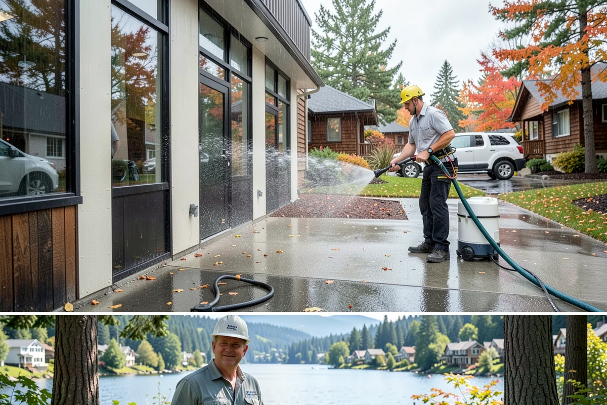 Sidewalk Gum Removal in Milton, King County, WA - Gum removal works year-round but is most efficient in warmer months when heat softens deposits faster.