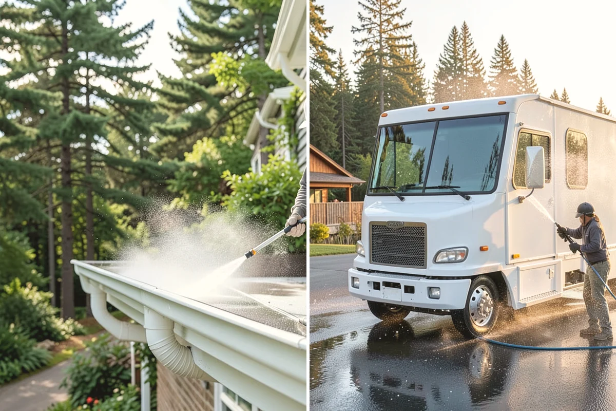 Sidewalk Gum Removal in Monroe, Snohomish County, WA - Mark and count gum spots along the walkway