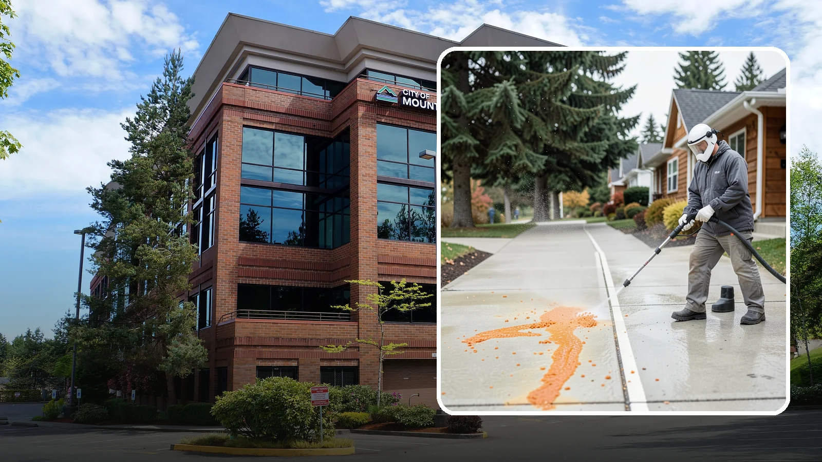Sidewalk Gum Removal in Mountlake Terrace, Snohomish County, WA - We blast away stuck-on gum from Washington commercial sidewalks, leaving smooth, spot-free walkways for your customers.