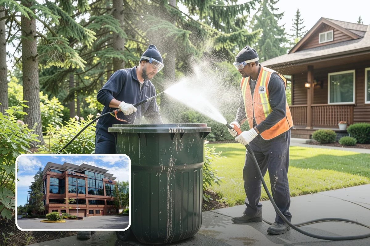 Sidewalk Gum Removal in Mountlake Terrace, Snohomish County, WA - Removes unsightly black gum spots completely