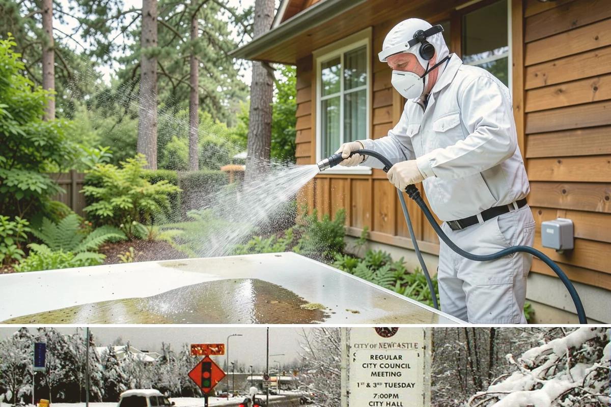 Sidewalk Gum Removal in Newcastle, King County, WA - Gum removal works year-round but is most efficient in warmer months when heat softens deposits faster.