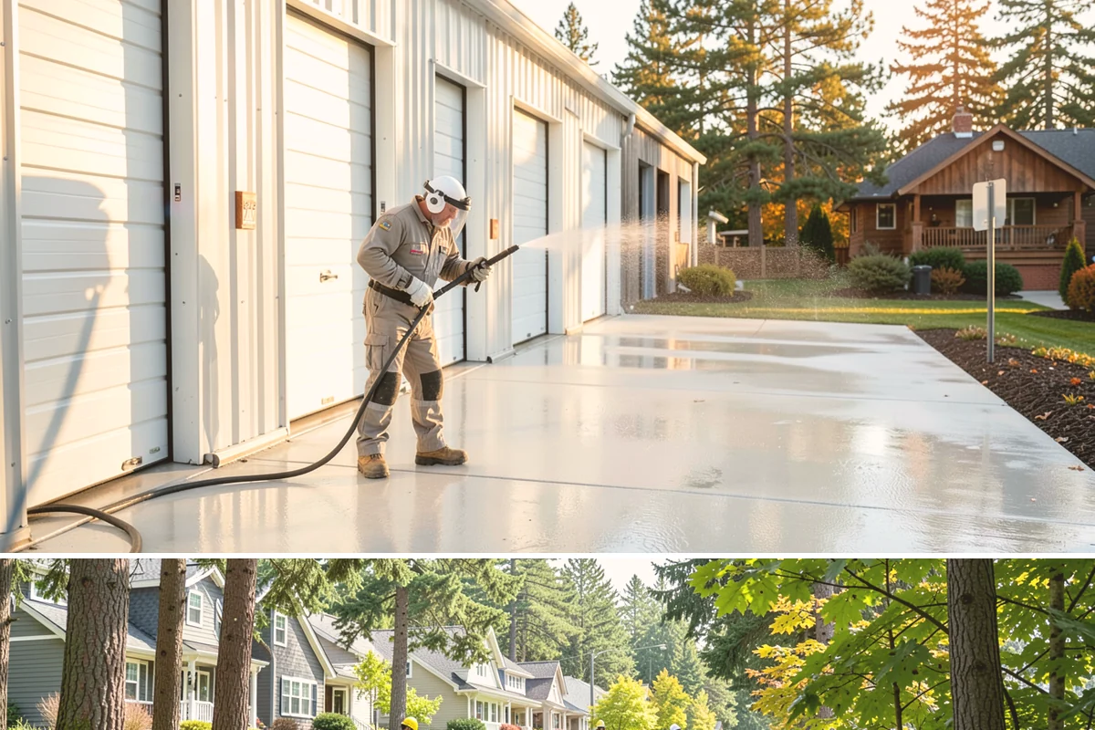Sidewalk Gum Removal in Normandy Park, King County, WA - Gum removal works year-round but is most efficient in warmer months when heat softens deposits faster.