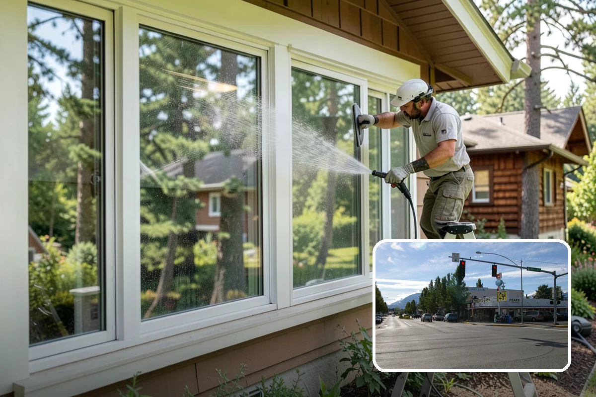 Sidewalk Gum Removal in North Bend, King County, WA - Removes unsightly black gum spots completely