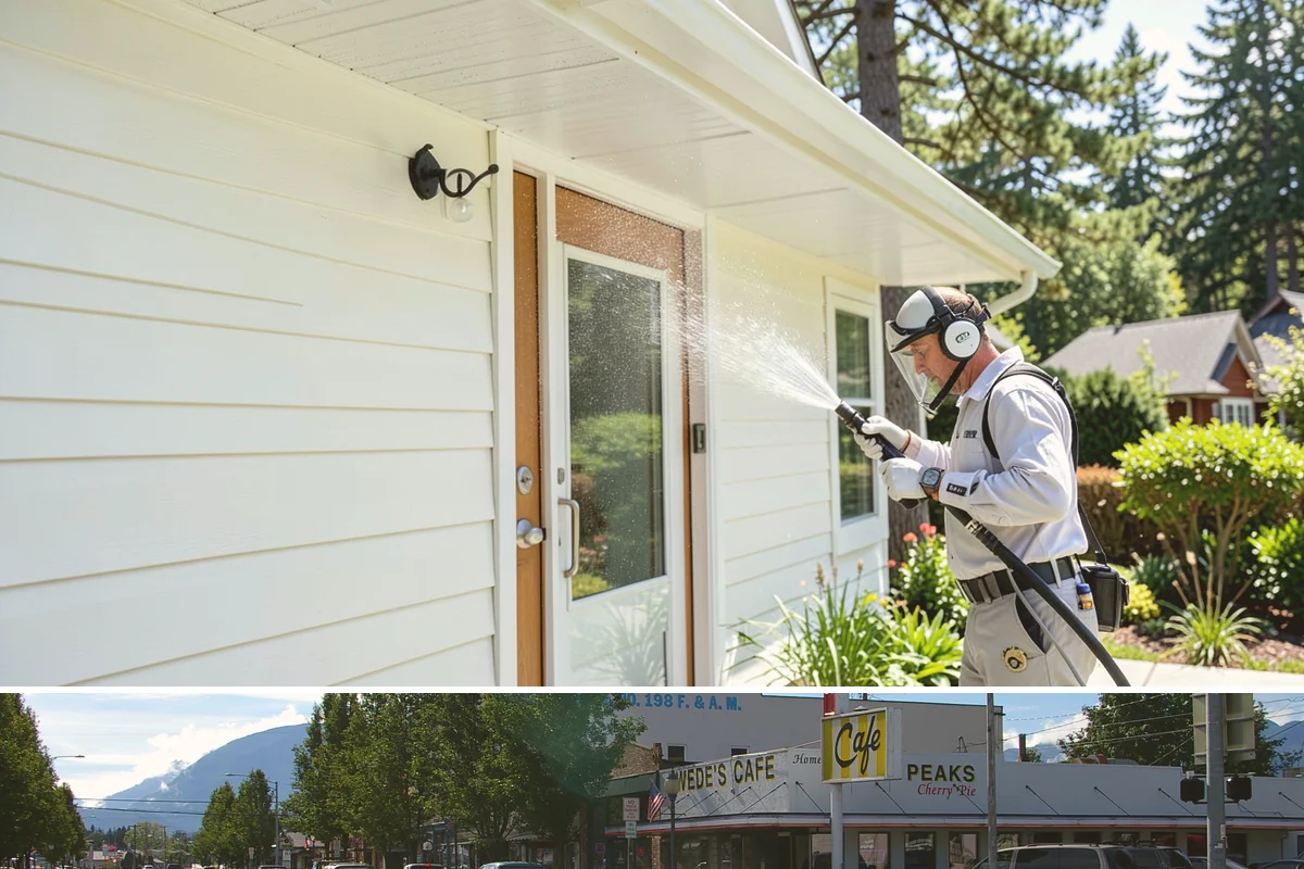 Sidewalk Gum Removal in North Bend, King County, WA - Gum removal works year-round but is most efficient in warmer months when heat softens deposits faster.