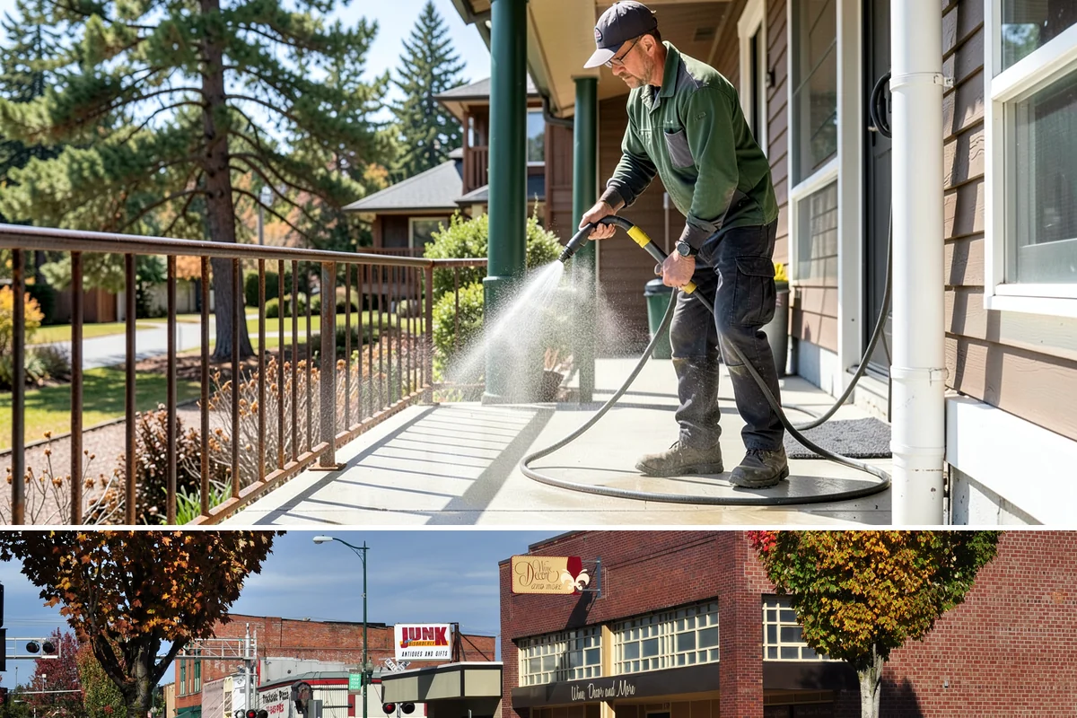 Sidewalk Gum Removal in Puyallup, Pierce County, WA - Gum removal works year-round but is most efficient in warmer months when heat softens deposits faster.