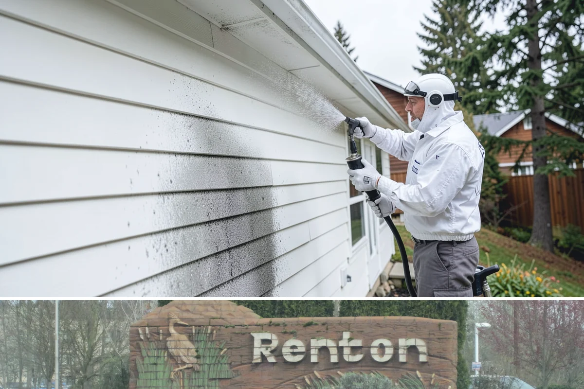 Sidewalk Gum Removal in Renton, King County, WA - Gum removal works year-round but is most efficient in warmer months when heat softens deposits faster.